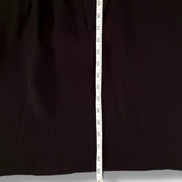 Chico's Dress NWT Womens Size 3.5 (18) $109 Textured Tie Waist Black Pockets - Picture 7 of 9